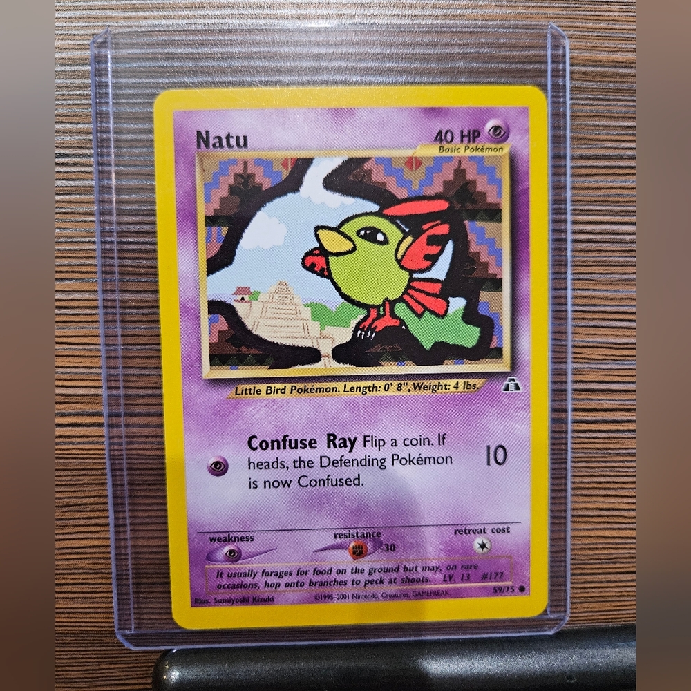 Natu 59/75 Neo Discovery Pokemon Card